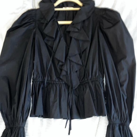 Ulla Johnson Puff Sleeve Blouse - Picture 1 of 5